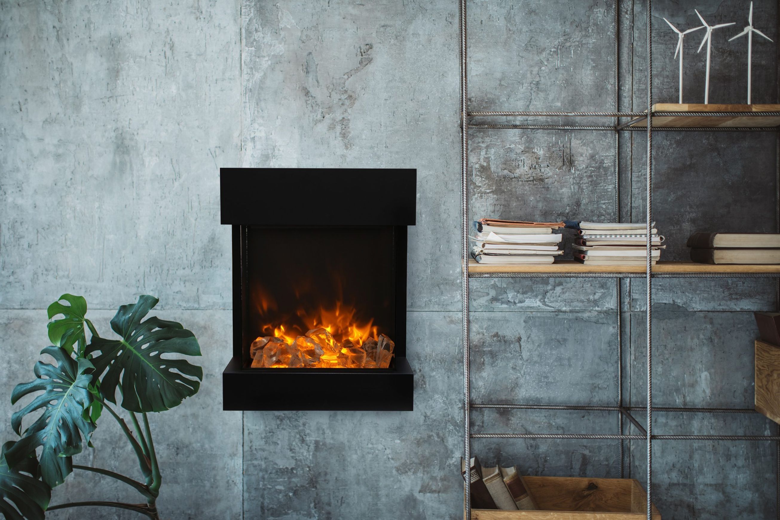 Amantii Cube 2025 Wall Mounted Electric Fireplace