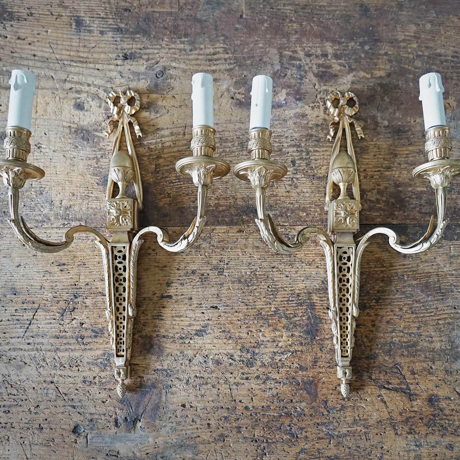 French Louis XVI Wall Sconces (Pair)