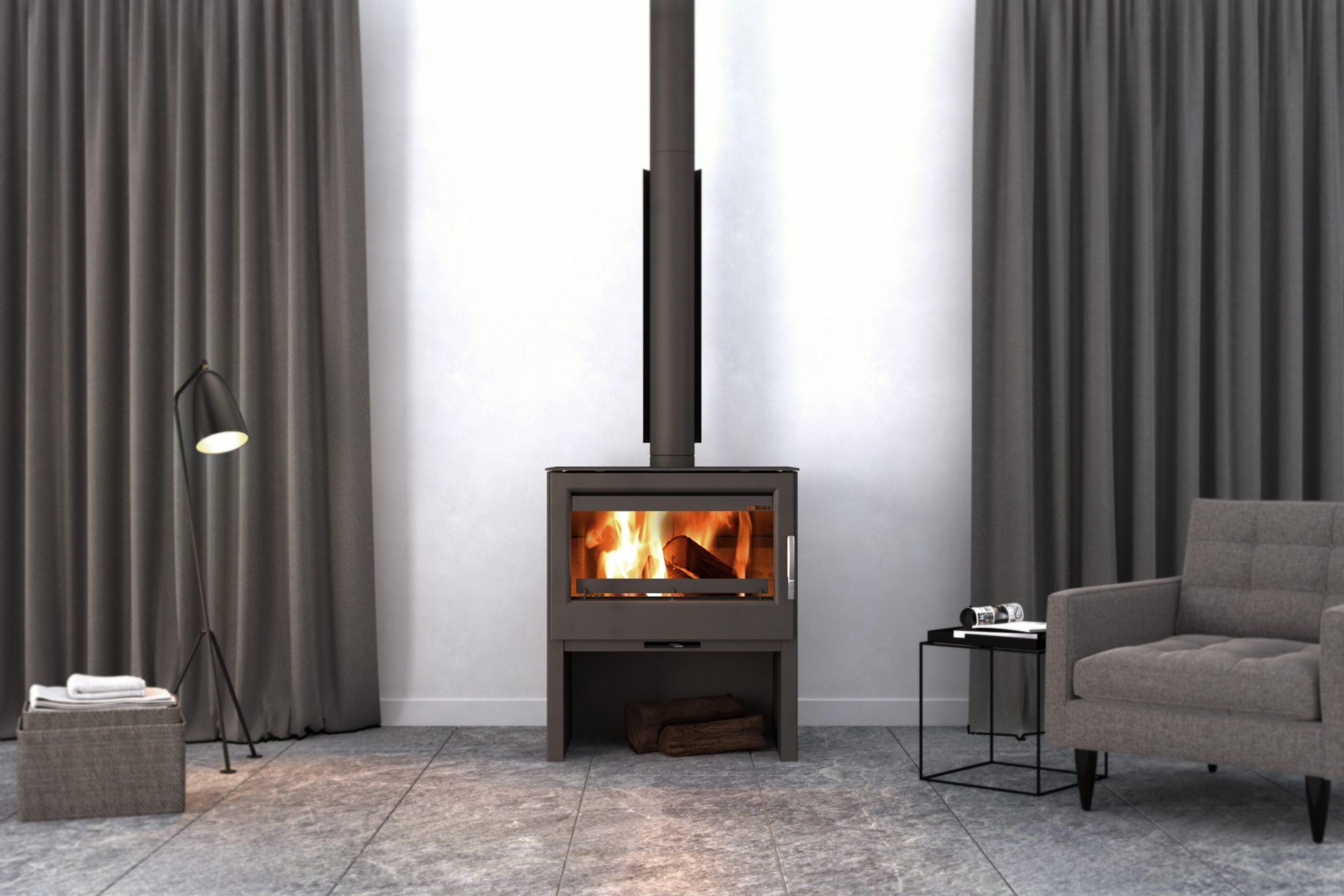 Euro Buller Box Freestanding Wood Fireplace