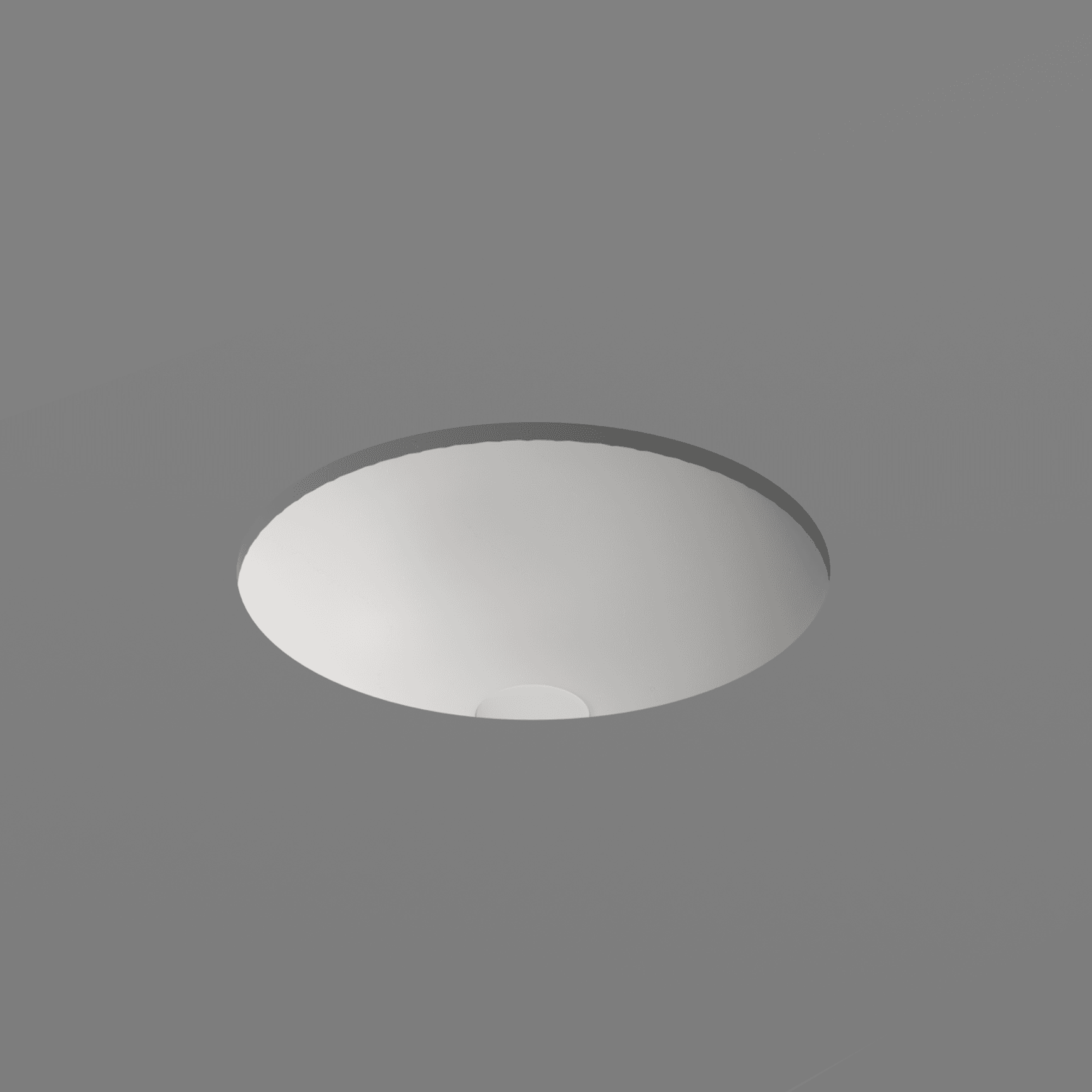 Pura 40 Round Undermount Basin Matt White
