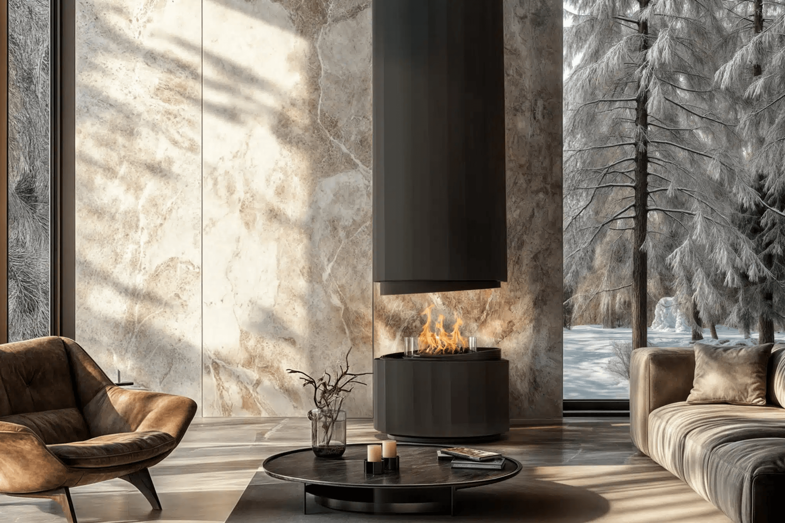 Pillar Suspended Fire