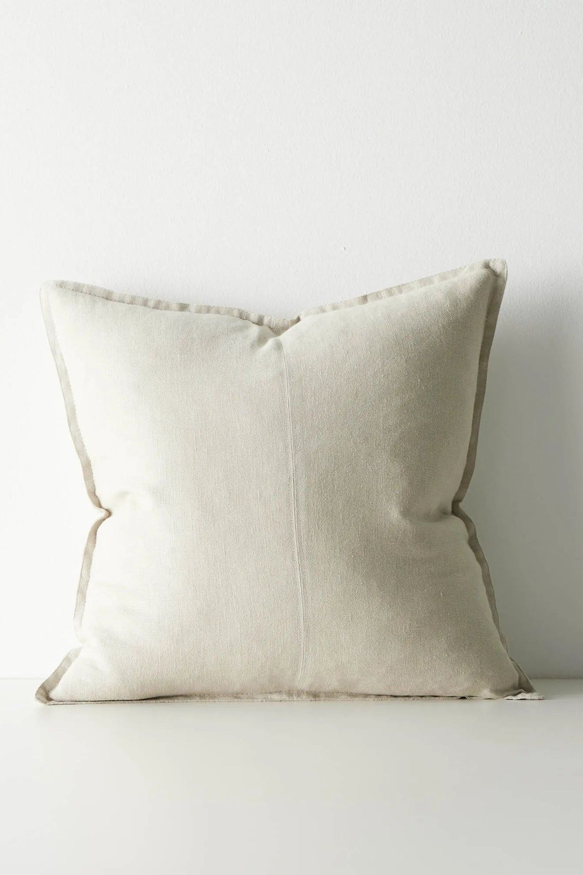 Weave European Linen Como Cushion - Oatmeal | Three Sizes
