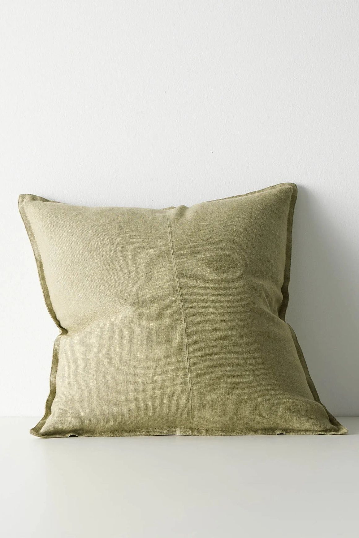 Weave European Linen Como Cushion - Willow | Three Sizes