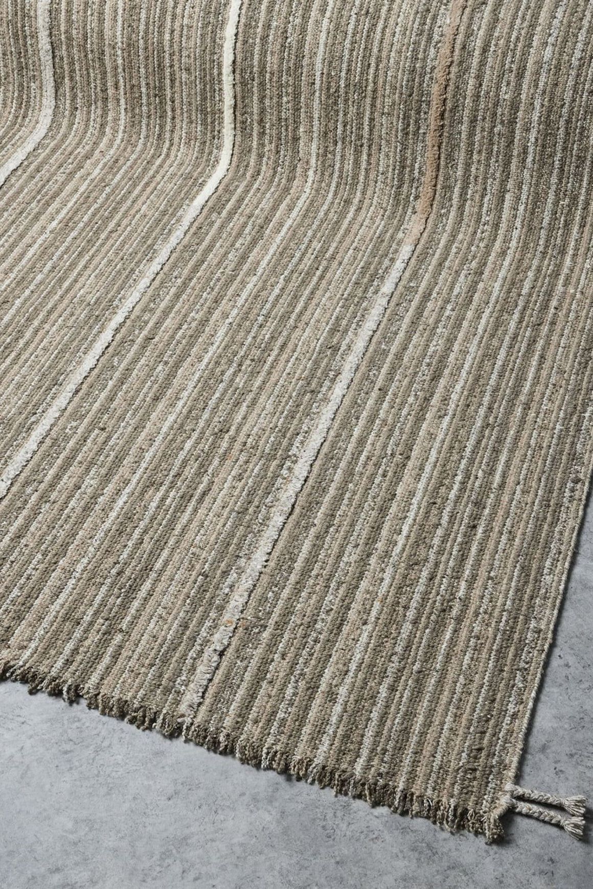 Tribe Home Inca Rug - Olive Brown | 100% NZ Wool