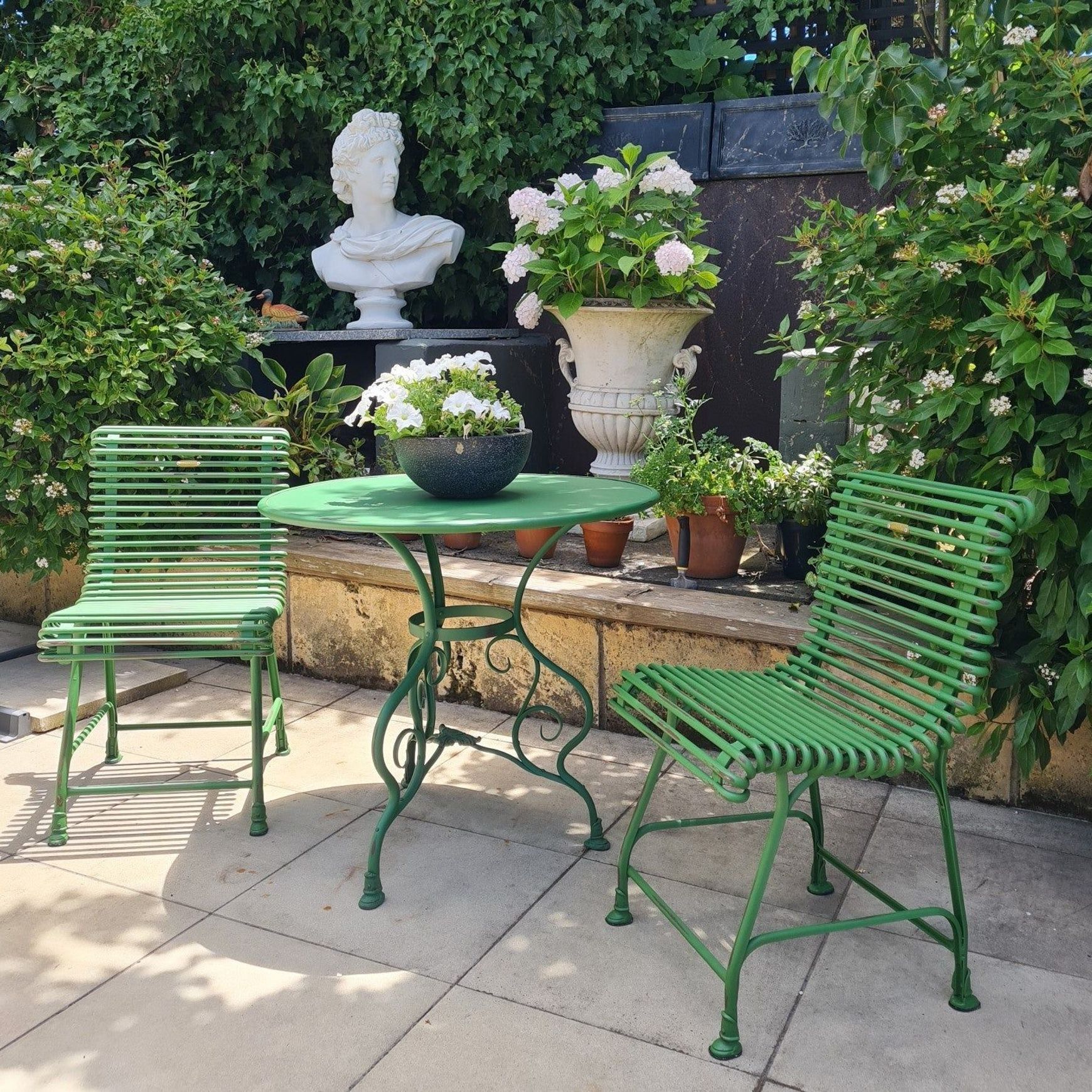 3 x piece Sabot Arras Dining Chairs and 80cm table