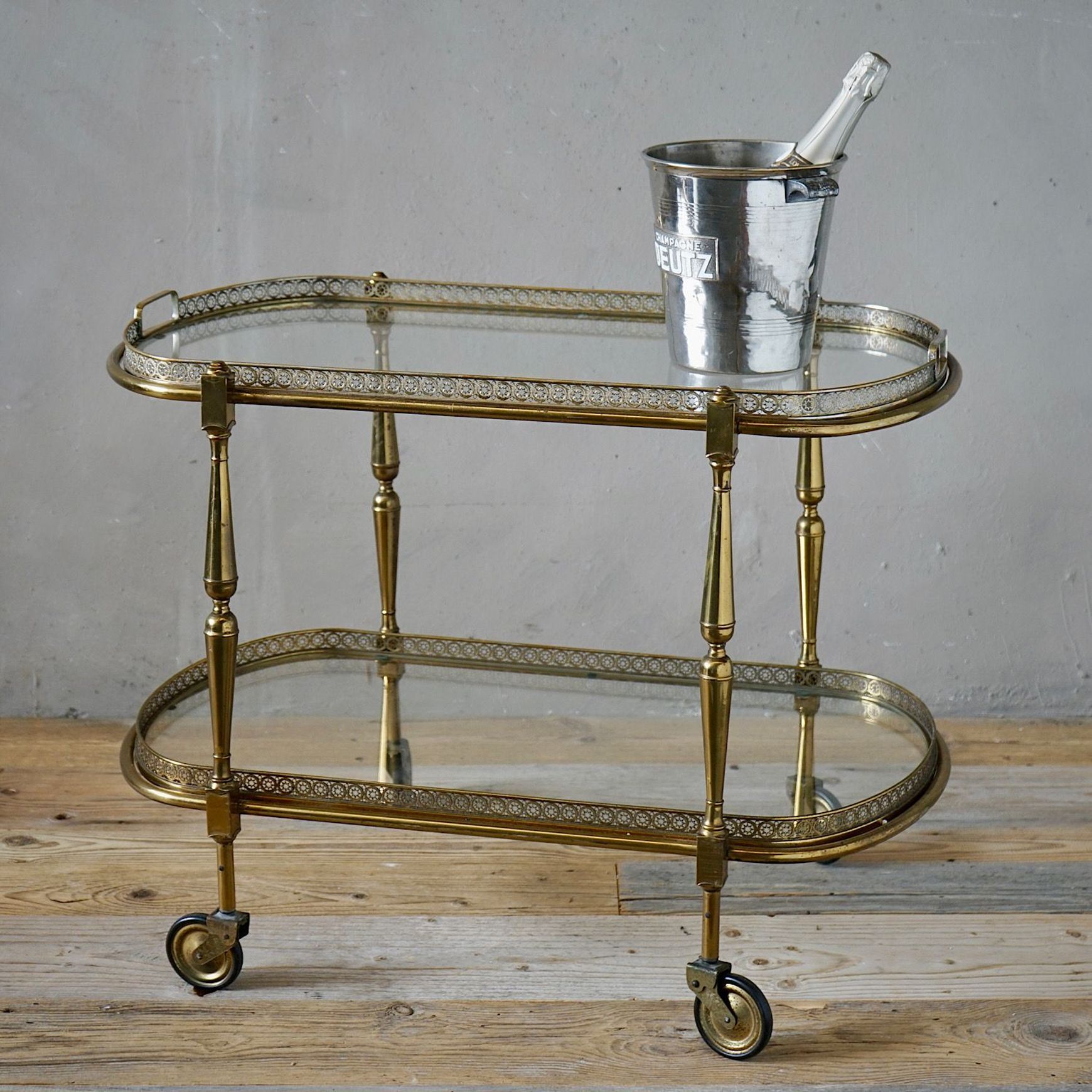 Vintage French Cocktail Trolley