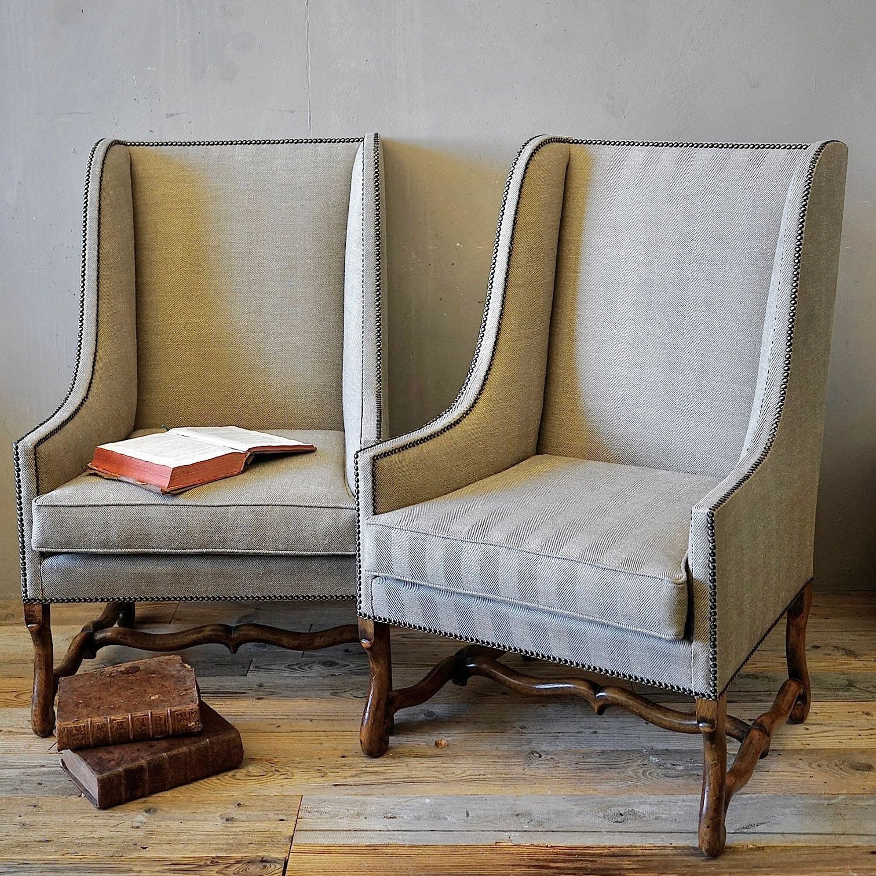 French Louis XIII Armchairs (Pair)
