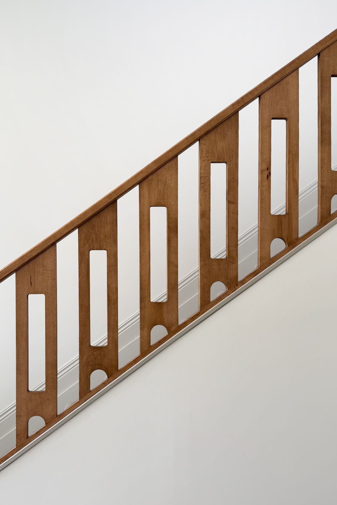 Bespoke Balustrade — Stained Maple