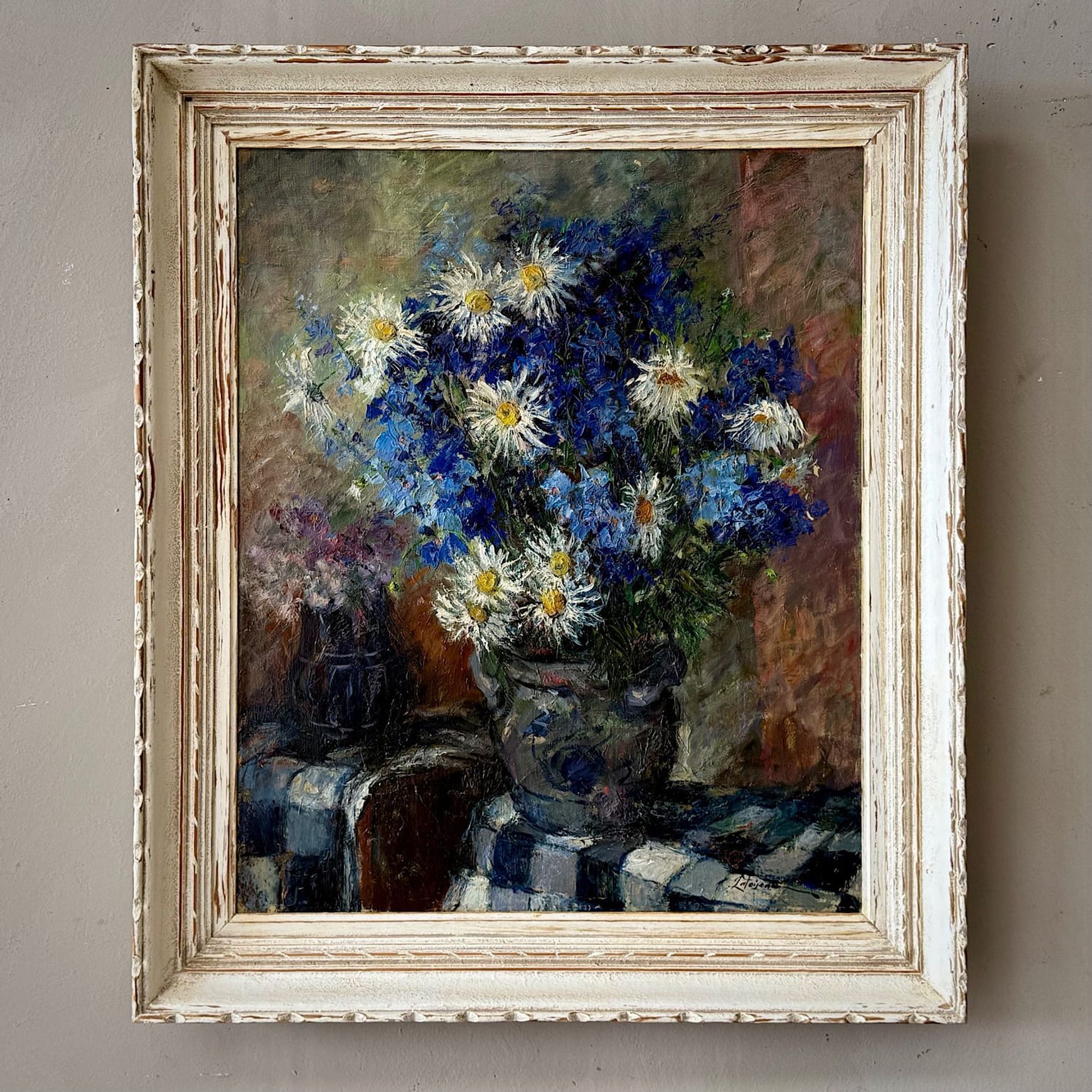 French Still-Life Oil Painting