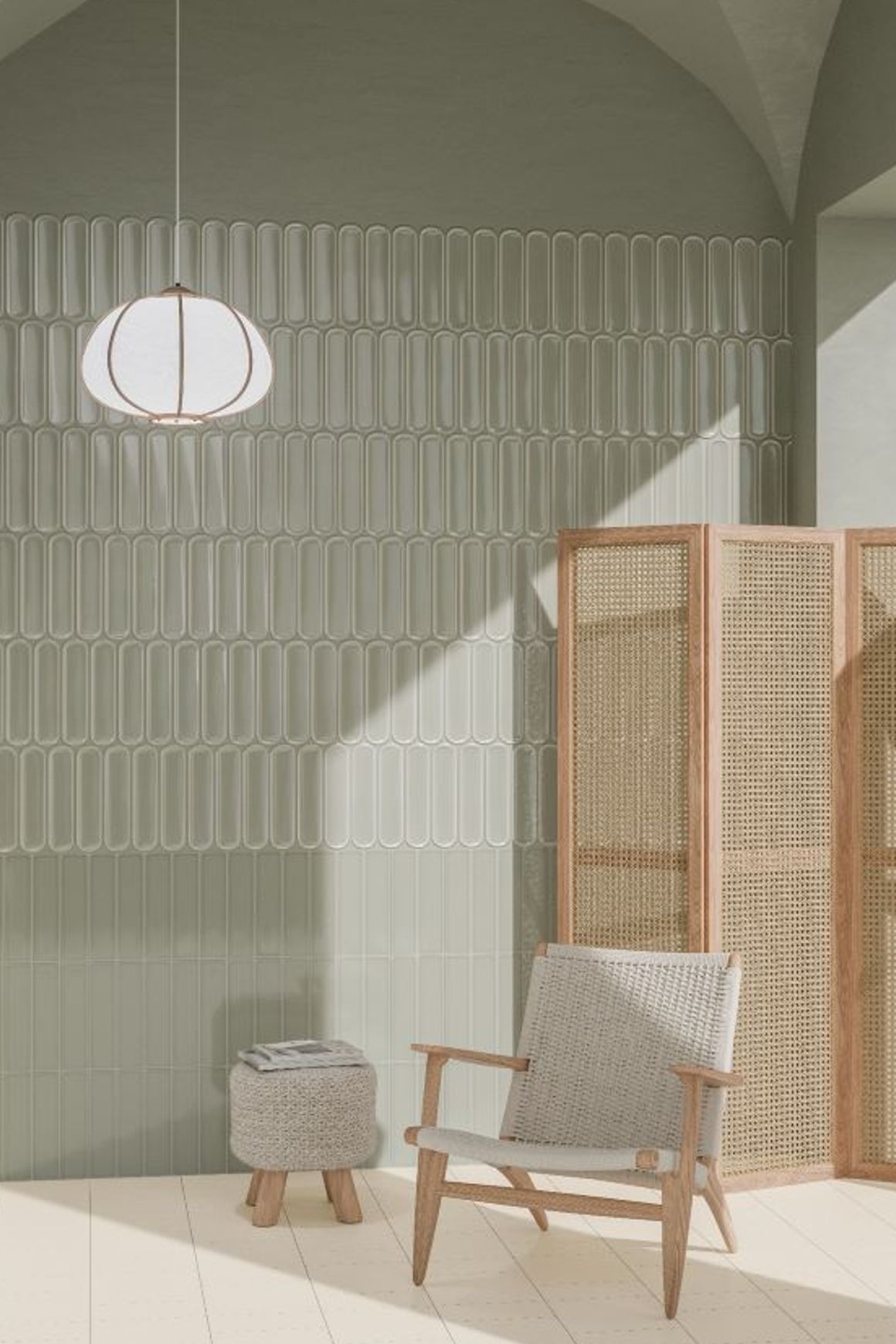 Aquarelle Mint Grey Wall Tiles