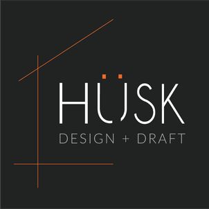 Husk Design + Draft professional logo