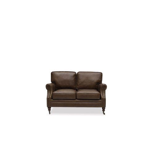 Brunswick Italian Leather Sofa - 2 Seater Nutmeg