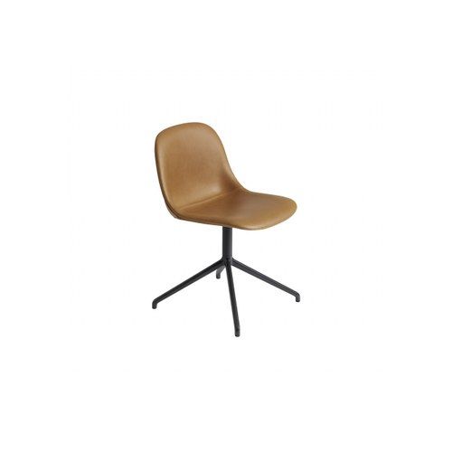 Fiber Side Chair Swivel Base - Leather
