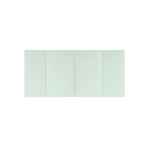 Kzoao 1600mm Mirror Cabinet Gloss White