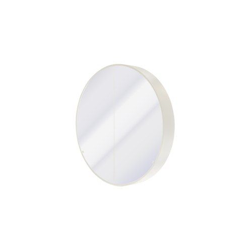 Kzoao 900mm Round Mirror Cabinet Satin White