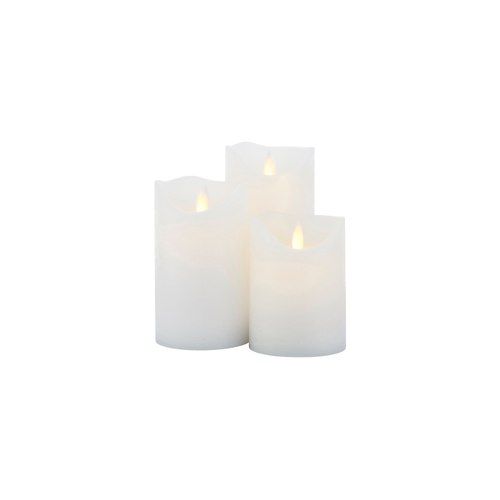 SIRIUS Sara Candles set of 3 - White