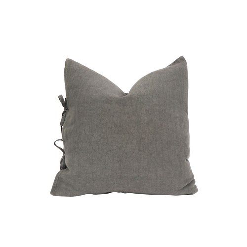 Tully Tie Cushion | Charcoal