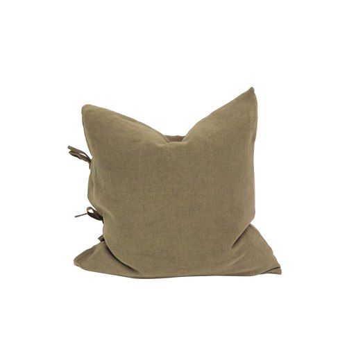 Tully Tie Cushion | Olive Green