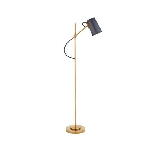 Benton Floor Lamp – Brass / Navy