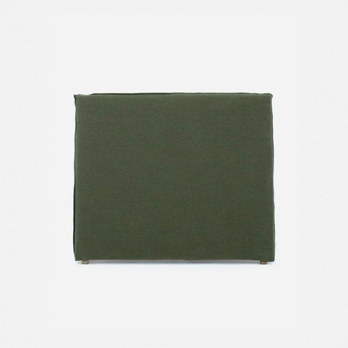 Whitby Moss Green Slipcover Headboard