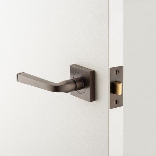Iver Annecy Door Lever Handle on Square Rose