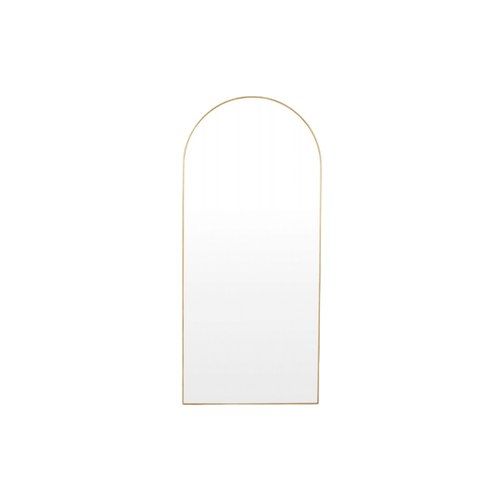 Bjorn Arch Floor Mirror - Brass 80 x 180