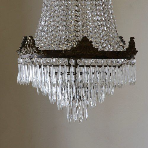 French Chandelier | Bronze and Crystals