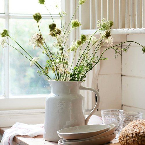 Franco Rustic White Large Pitcher