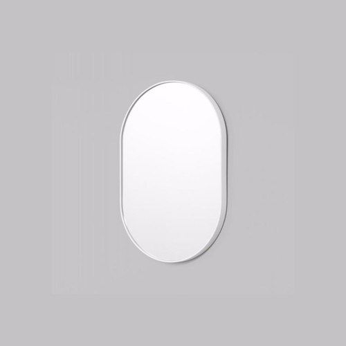 Bjorn Oval Mirror - White 50 x 75 cm