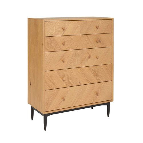 Monza 6 Drawer Tall Wide Chest