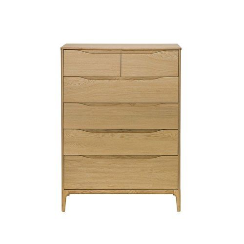 Rimini 6-Drawer Tall Wide Chest