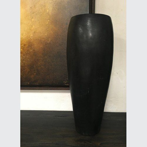 Elegante Wooden Vaso -  Handmade Matt Black