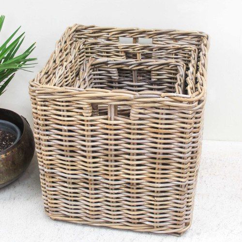 Genuine Cane Baskets Set/3