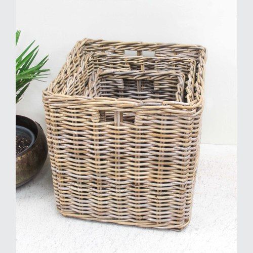 Genuine Cane Baskets Set/3  #3