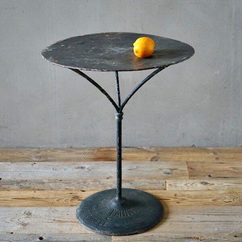 French Iron Garden Table in Black