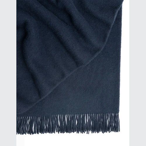 Weave Home Nevis Throw Blanket - Indigo | NZ Lambswool