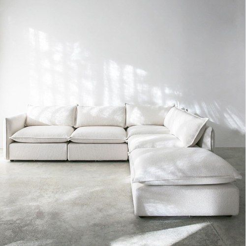 'Malibu' Modular Sofa / 5 Piece / New York-Alabaster