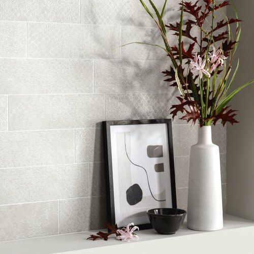 Nuances White Decor Lace Wall & Floor Tiles