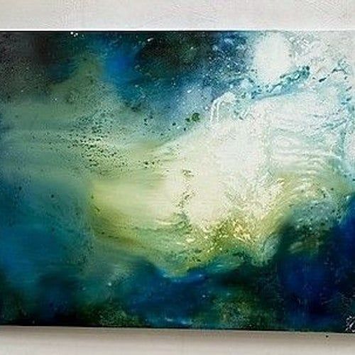 "Ocean Surges" Oil On Hardboard By Hector Montero
