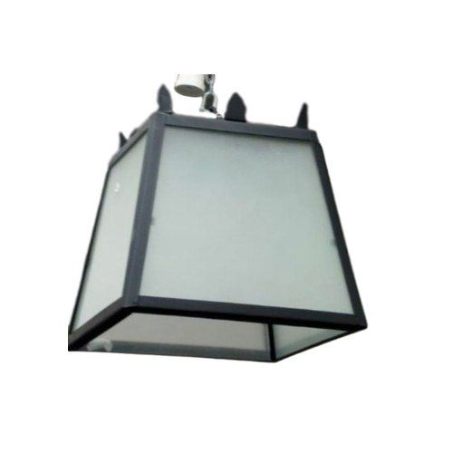 Black Frosted Glass Rectangular Shade