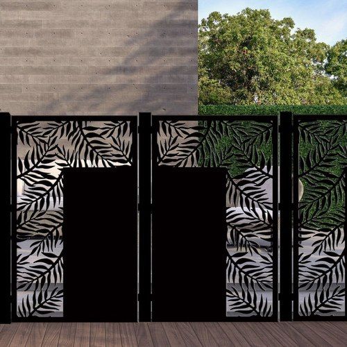 Combination Fence Panels  - Palm Leaf