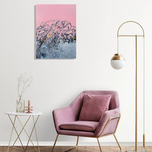 Pink and Gray - Skye Art