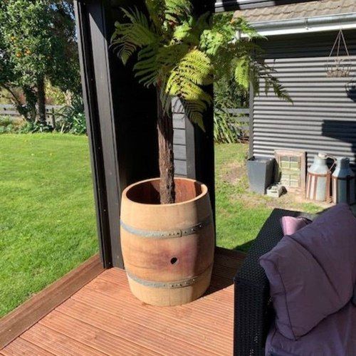 Wine Barrel Tree Surround