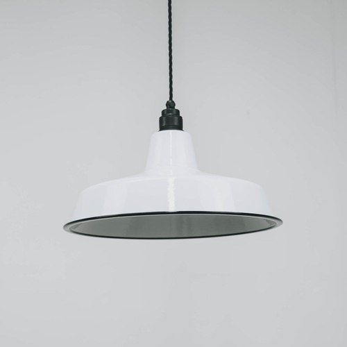 Modern Workshop White Pendant Light