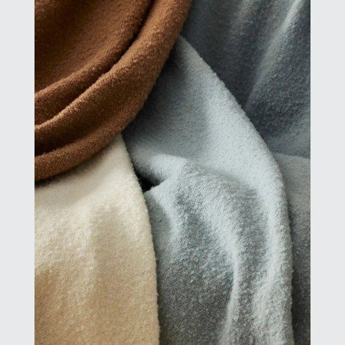 Weave Home Clive Wool Throw Blanket - Breeze | NZ Made | Bouclé