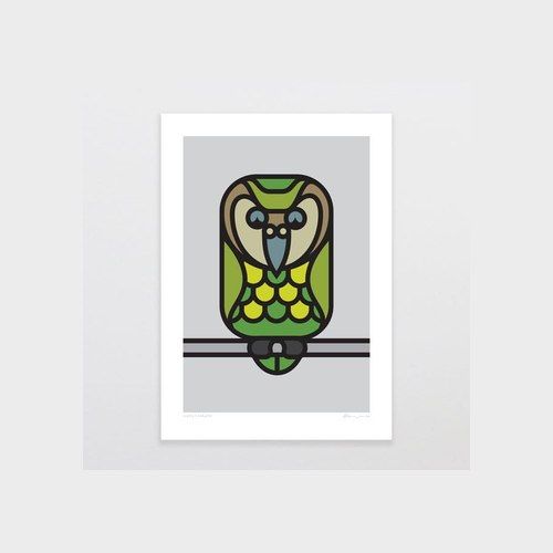 Simply Kakapo Art Print
