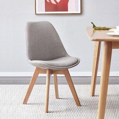 Greenland Dining Chair With Neutral Solid Oak Legs