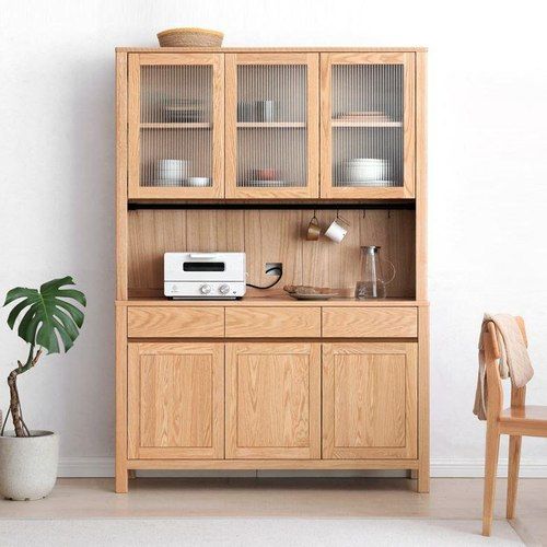 Humbie Solid Oak Large Sideboard With Hutch Dresser