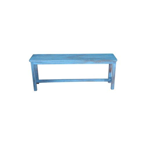 Original Wooden Bench, Blue