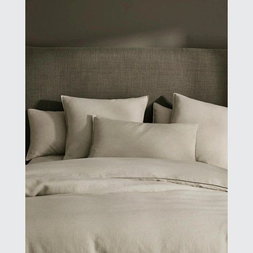 Ravello Linen Fitted Sheet - Sage | Weave Home Bed Linen